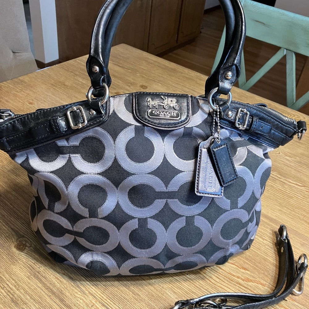 Coach Black and Gray Women's Bag